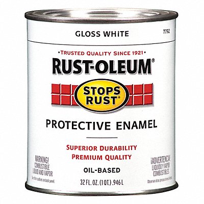 Enamel Paint Semi-Gloss White 1 qt.