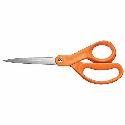 Scissors 8 In L Orange Ambidextrous