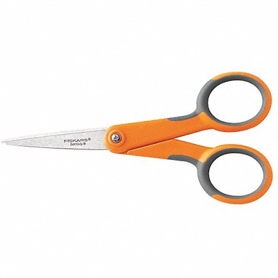 Scissors 5 In L Orange/Gray Ambidextrous