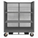 3 Sided Mesh Cart 3 Shelves 3600 lb.