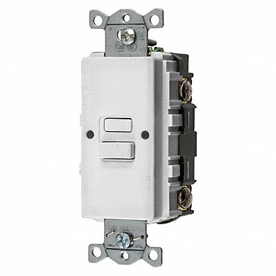 GFCI Receptacle White Nylon Back