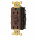 GFCI Receptacle 20A 125VAC 5-20R Brown