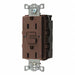 Recept Brown 15 A GFCI 2P3W Back 1PK