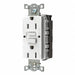 Recept White 15 A GFCI 2P3W Back 1PK