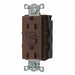 GFCI Receptacle 20A 125VAC 5-20R Brown