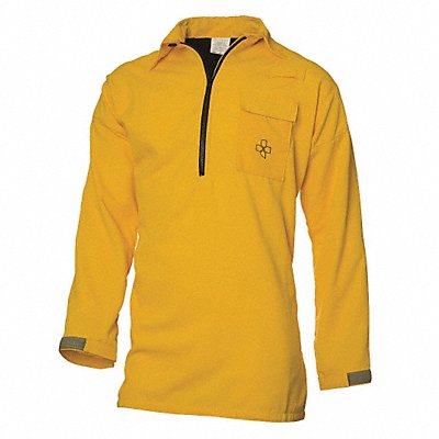 Wildland Fire Shirt L Yellow Zipper