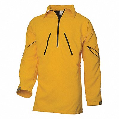 Wildland Fire Shirt L Yellow Zipper