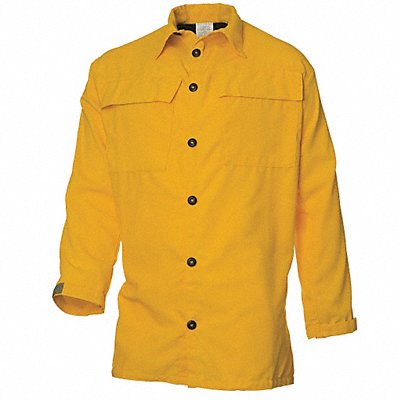 Wildland Fire Shirt XL Yellow Button