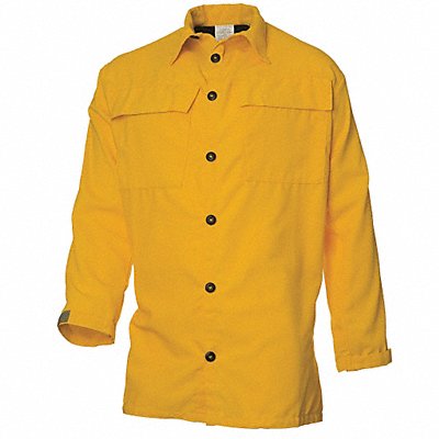 Wildland Fire Shirt 2XL Yellow Button