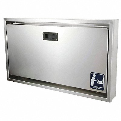 Changing Station Silver 35 5/8 in W