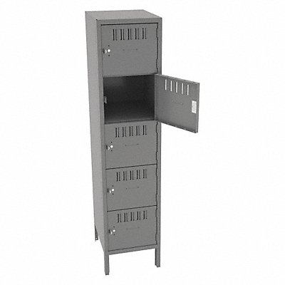 Bx Lckr 5x1Lckr Gray 66 x15 x18 Assm