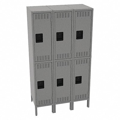K4144 Lckr 2x3Lckr Md Gray 66 x36 x18 Assm