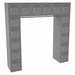 Lckr 6x6Lckr MediumGray 72 x72 x18 Assm