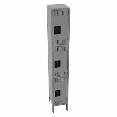 F2269 Lckr 3x1Lckr Md Gray 78 x12 x15 Assm