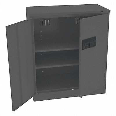 Storage Cabinet 42 x36 x18 Black 2Shlv