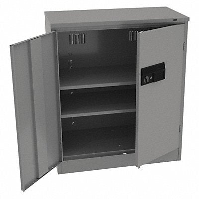 Storage Cabinet 42 x36 x18 MdGry 2Shlv