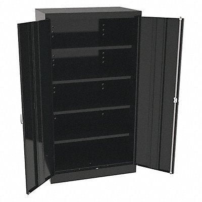 K3842 Storage Cabinet 66 x36 x24 Black 4Shlv