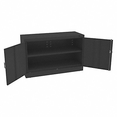 Storage Cabinet 30 x48 x18 Black 1Shlv