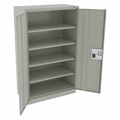 K3874 Storage Cabinet 78 x48 x24 LtGry 4Shlv