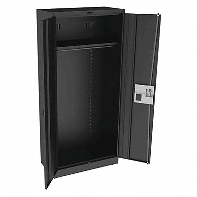 Storage Cabinet 78 x36 x18 Black 1Shlv