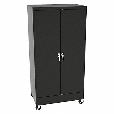 K4834 Storage Cabinet 73 x36 x24 Black 4Shlv