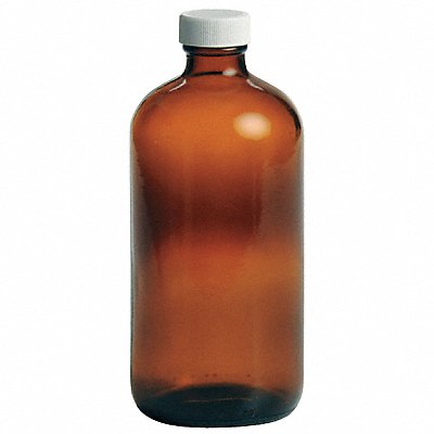 Bottle 168 mm H Amber 75 mm Dia PK12