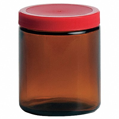 Jar 240 mL 89 mm H Amber PK24