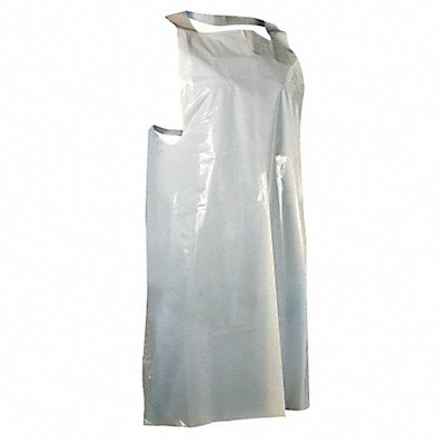 Disposable Apron PE 28x46 White PK100