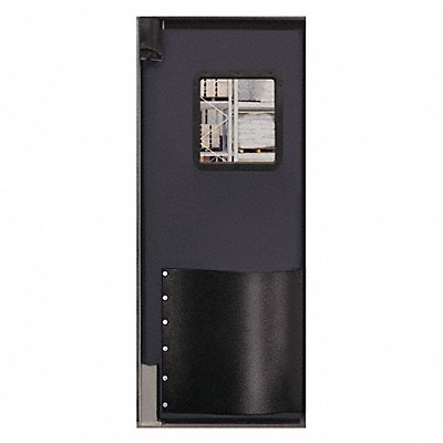 H1814 Swinging Door 7 x 2.5 ft Metallic Gray