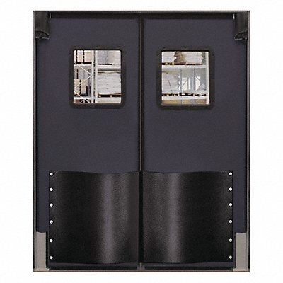 H1831 Swinging Door 7 x 5 ft Metallic Gray PR