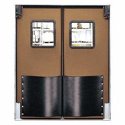 H1835 Swinging Door 7 x 6 ft Medium Brown PR