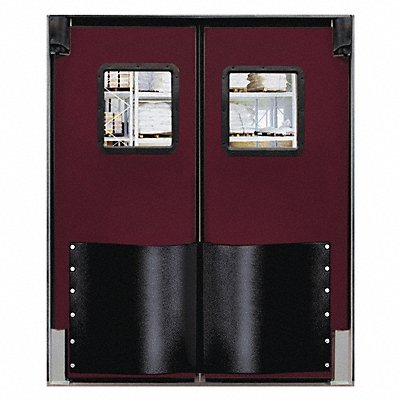 H1837 Swinging Door 8 x 6 ft Burgundy PR