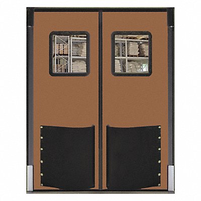 H1850 Swinging Door 8 x 7 ft Medium Brown PR