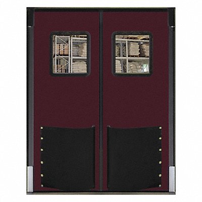 H1853 Swinging Door 9 x 8 ft Burgundy PR