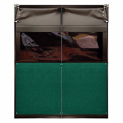 Swinging Dr 8x6 ft Forest Green PVC PR