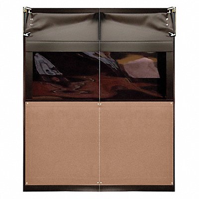 Swinging Dr 7x6 ft Medium Brown PVC PR