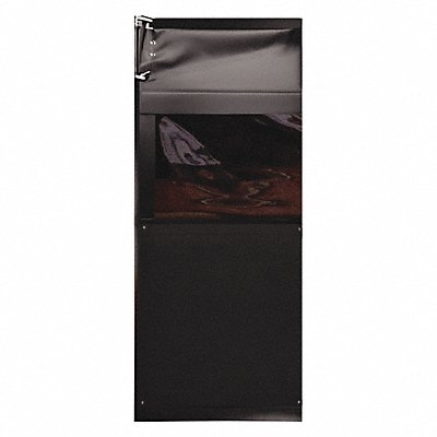 Swinging Door 7 x 2.5 ft Black PVC