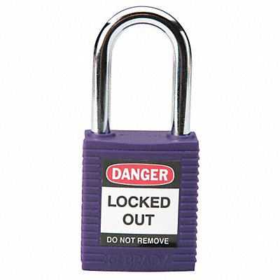 H1698 Lockout Padlock KA Purple 1-3/4 H PK3