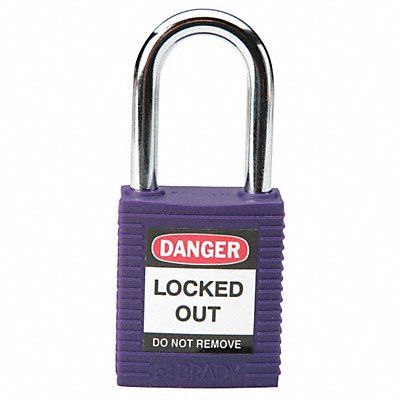 D1951 Lockout Padlock KD Purple 1-3/4 H PK6