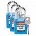 H1698 Lockout Padlock KA Blue 1-3/4 H PK3