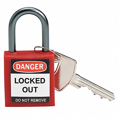 Lockout Padlock KD Red 1-2/5 H PK6