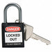 H1700 Lockout Padlock KD Black 1-2/5 H