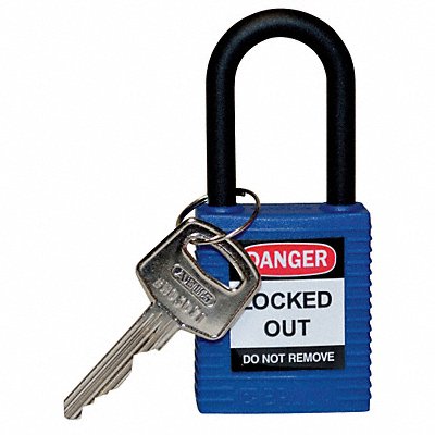 H1704 Lockout Padlock KD Blue 1-3/4 H