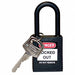 H1704 Lockout Padlock KD Black 1-3/4 H