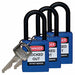 H1706 Lockout Padlock KA Blue 1-3/4 H PK3