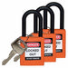 H1706 Lockout Padlock KA Orange 1-3/4 H PK3