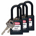 H1706 Lockout Padlock KA Black 1-3/4 H PK3