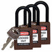 H1706 Lockout Padlock KA Brown 1-3/4 H PK3