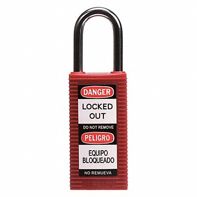 Lockout Padlock KD Red 3 H