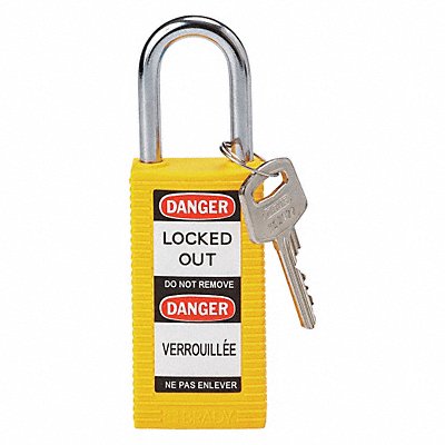Lockout Padlock KD Yellow 3 H